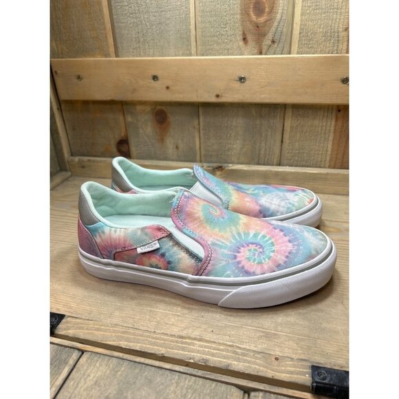 Vans Shoes - Vans Off The Wall Womens Slip On Sneakers Tie Dye Shoes US7.5 EU38